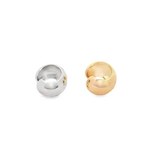 14mm Wide Solid Plain Round Ear Cuff (J134A)