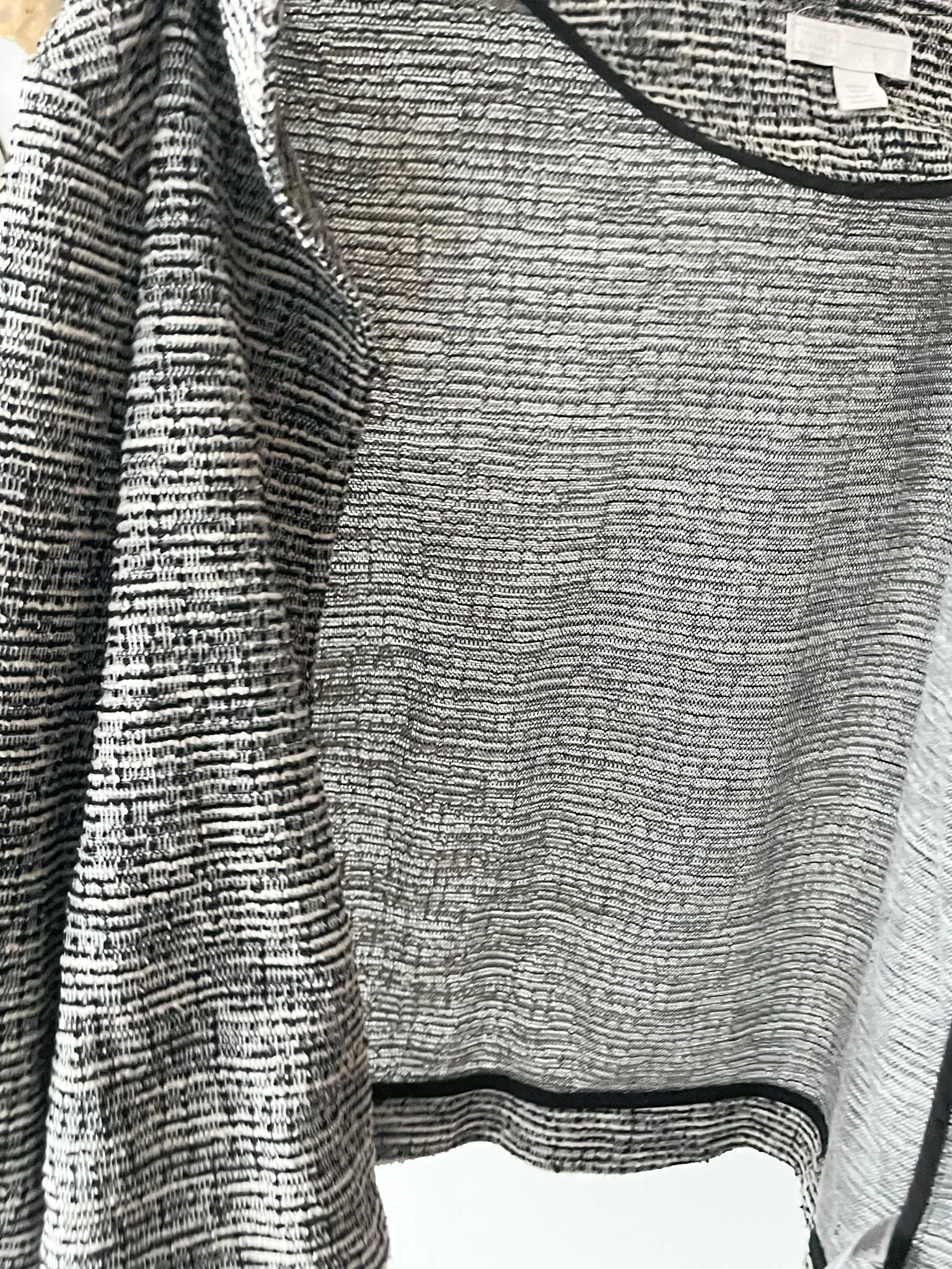 14th & Union Tweed Balloon Sleeve Open Blazer - S/M/L