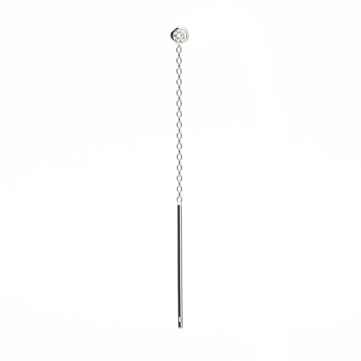 18k "Manhattan" Diamond Chain Earring Small size