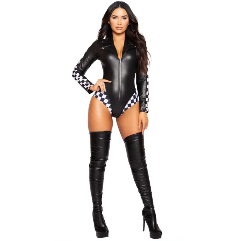 1pc Biker Gal Rave Wear