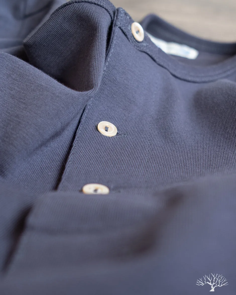 207 Short Sleeve Henley - Navy