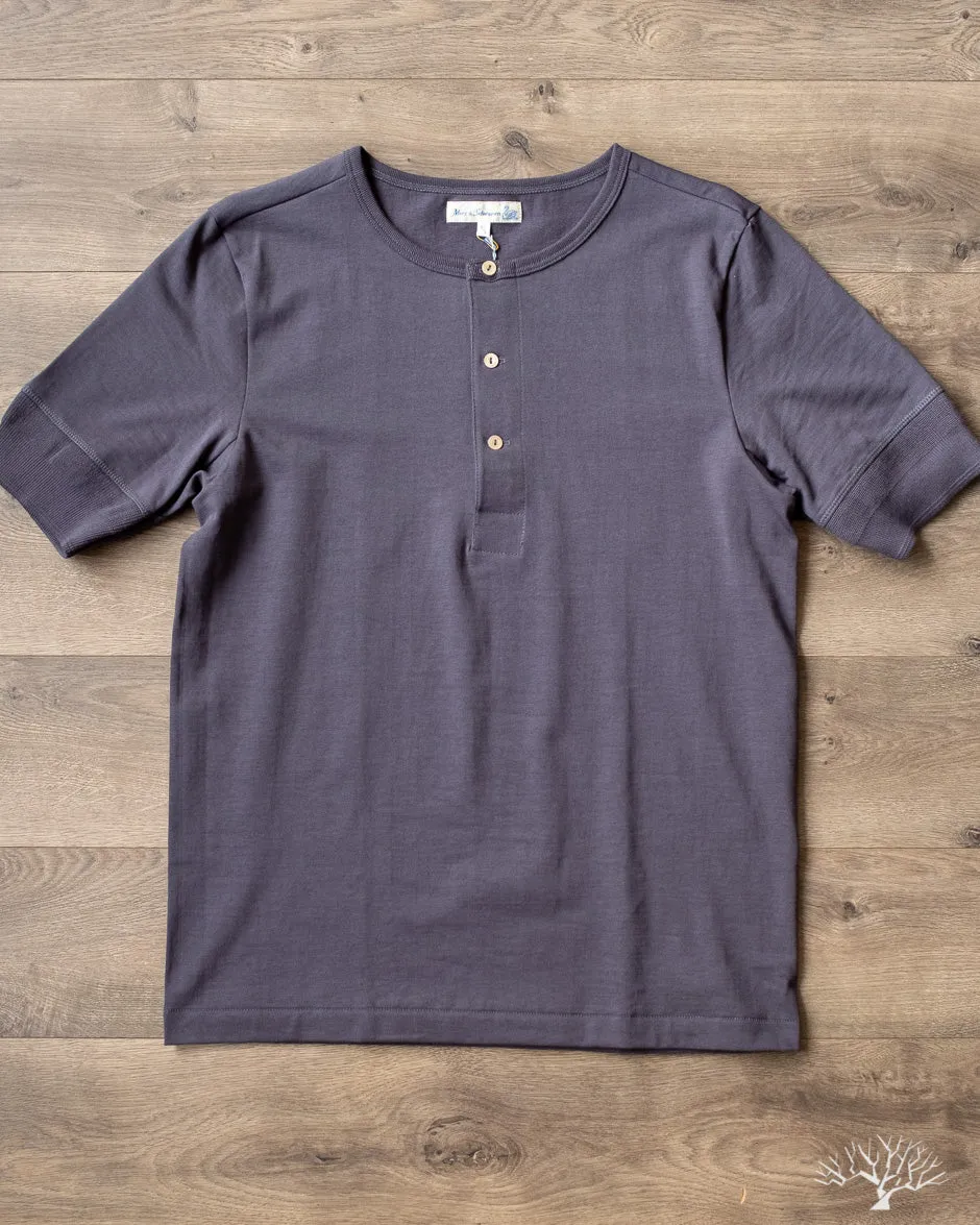 207 Short Sleeve Henley - Navy