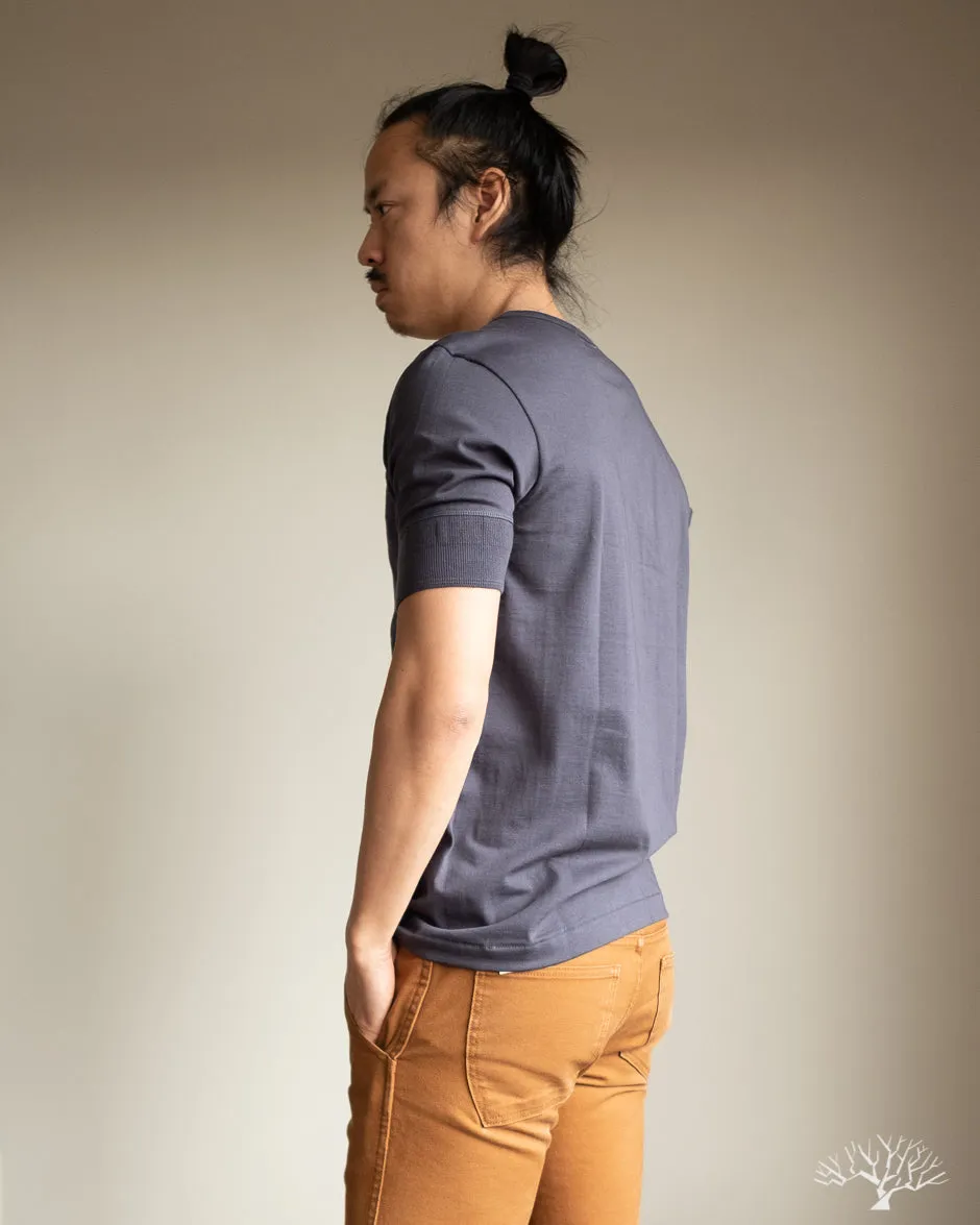 207 Short Sleeve Henley - Navy