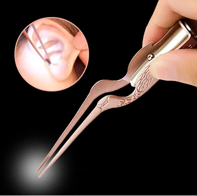 2PCS Ear Wax Removal Tool Kit Ear Pick Set Flashlight Earpick With Led For Adults and Kids