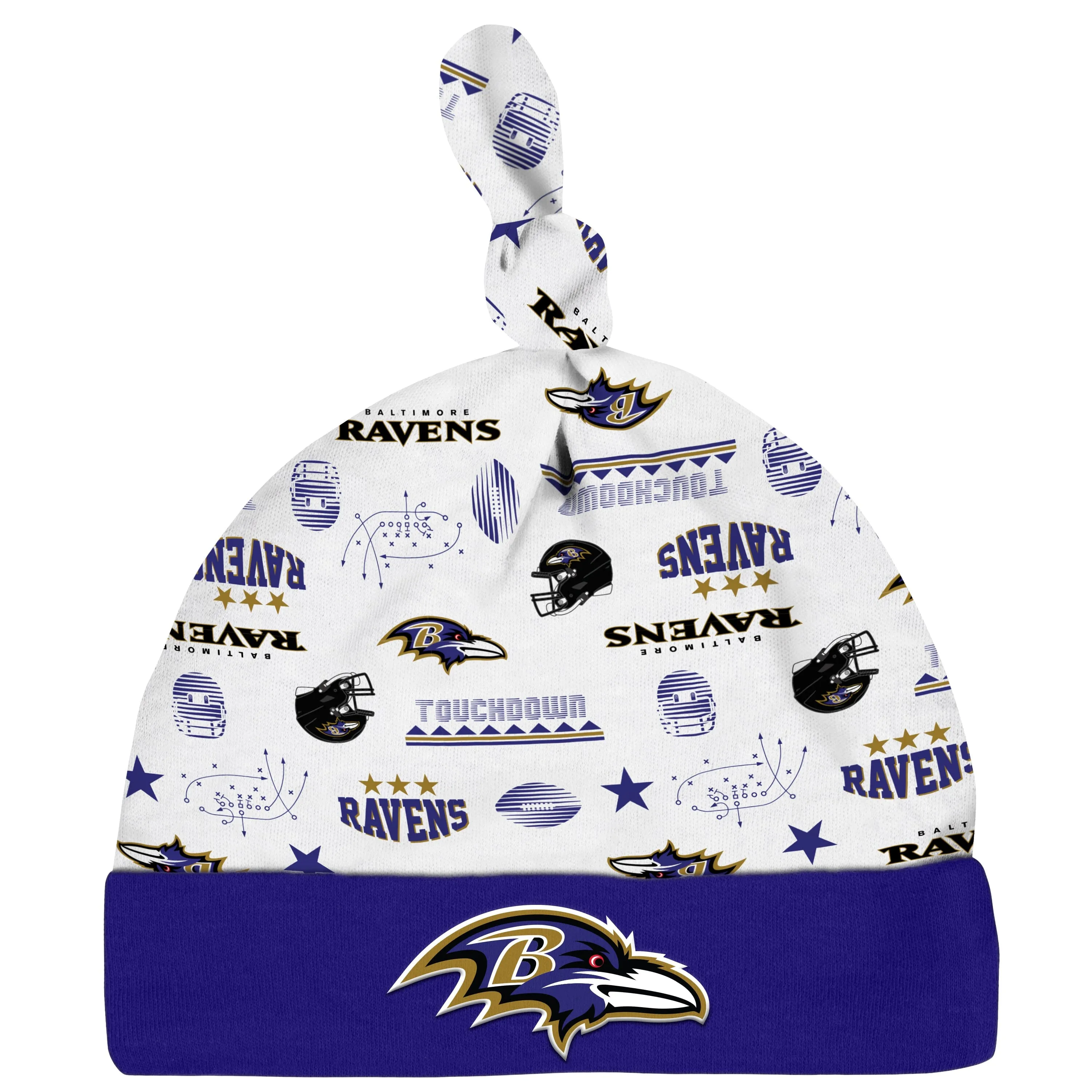 3-Piece Baby Boys Baltimore Ravens Bodysuit, Sleep 'N Play, and Cap Set
