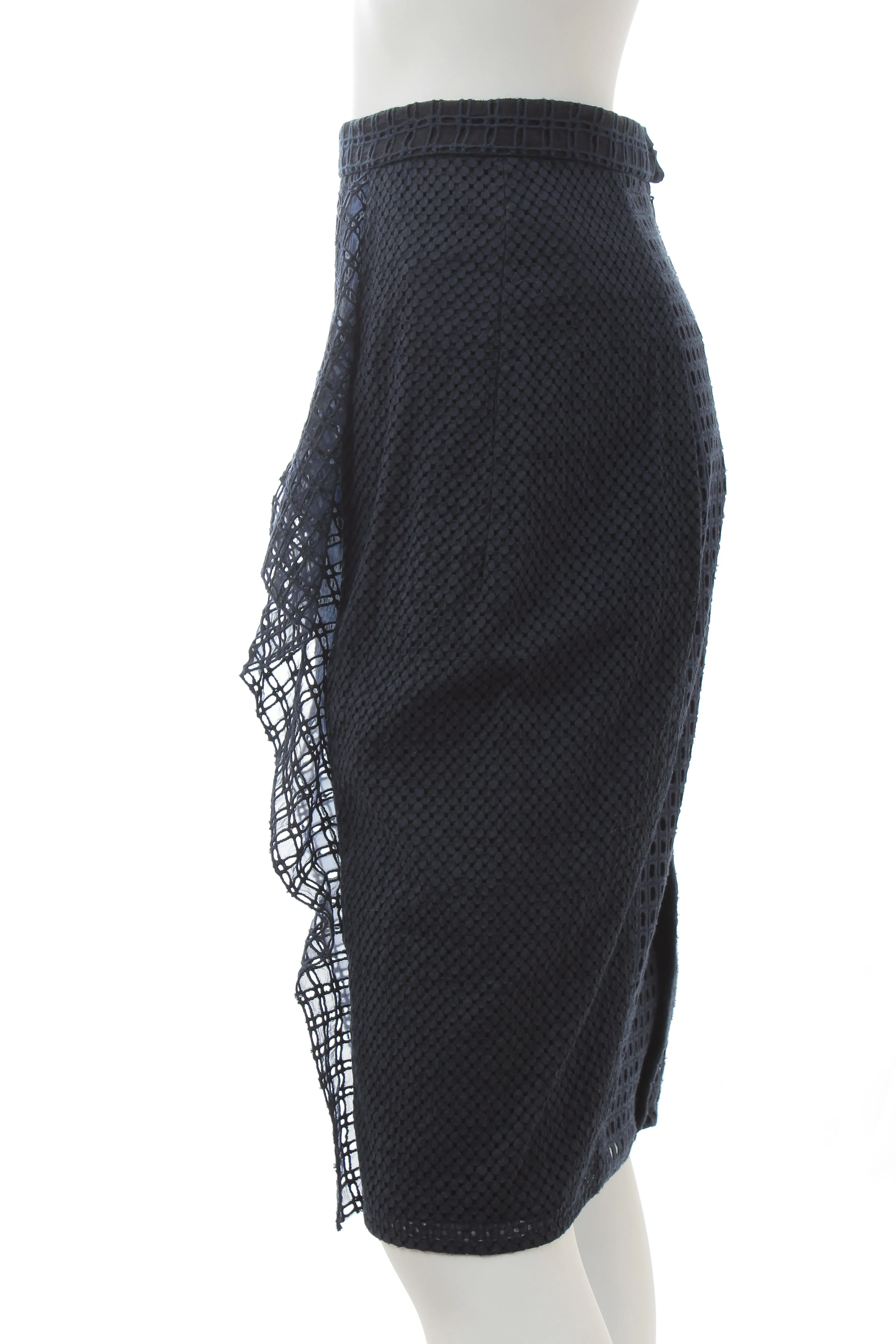 3.1 Phillip Lim Broderie Anglaise Cotton Ruffled Midi Skirt