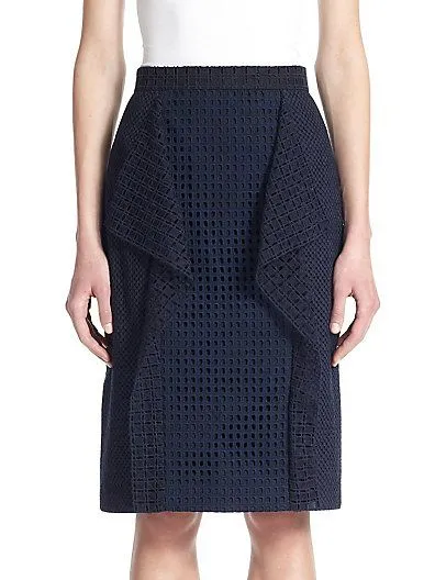 3.1 Phillip Lim Broderie Anglaise Cotton Ruffled Midi Skirt