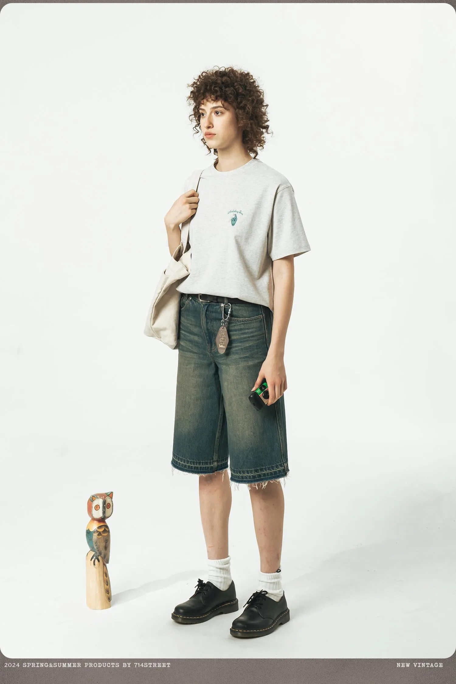 714STREET カジュアルプリントTシャツ 714ST037
