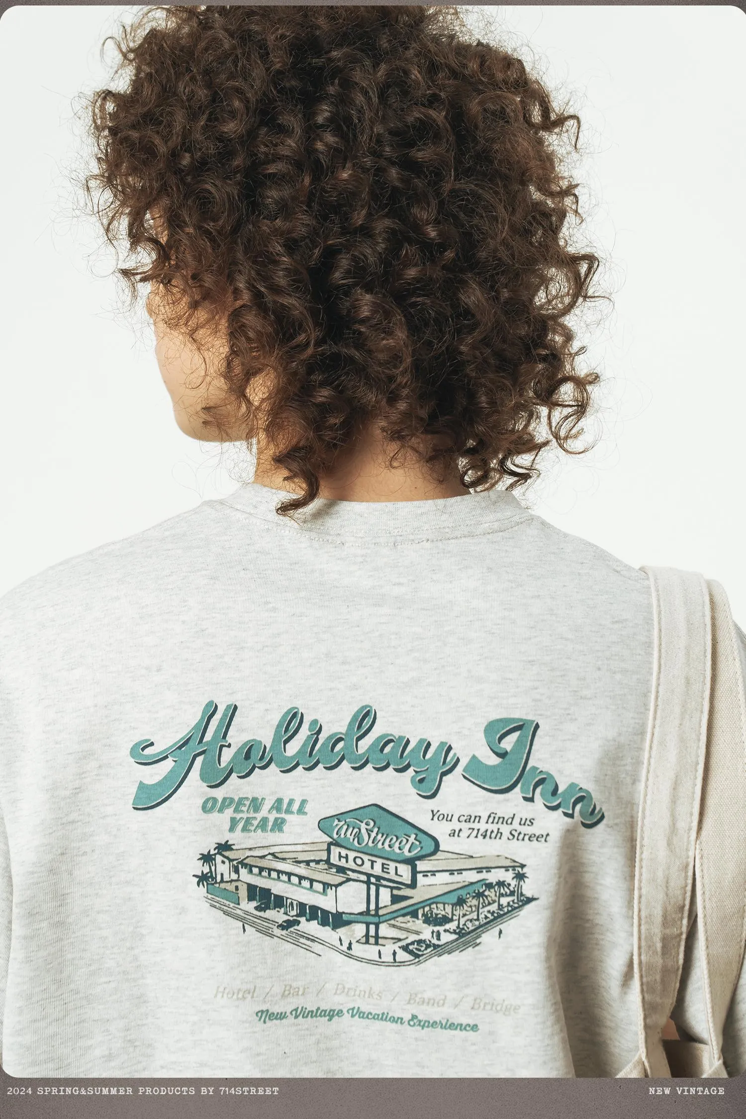 714STREET カジュアルプリントTシャツ 714ST037