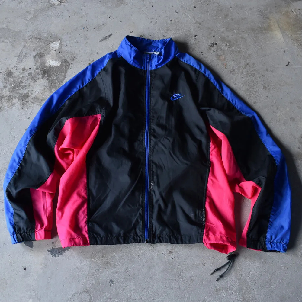 80's　NIKE/ナイキ 銀タグ 刺繍ロゴ ナイロンジャケット　220927