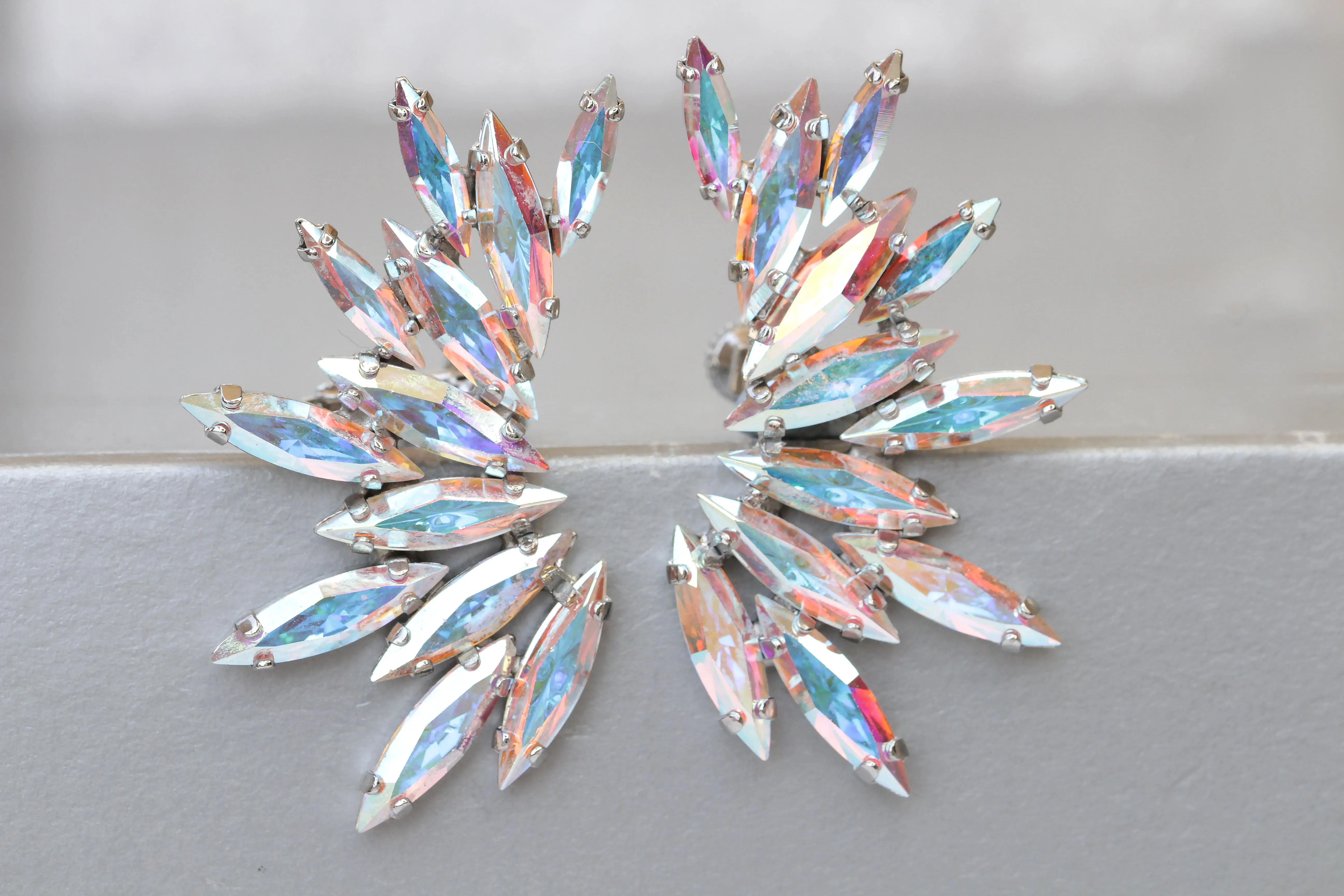 Ab Crystal  EAR CLIMBER EARRINGS