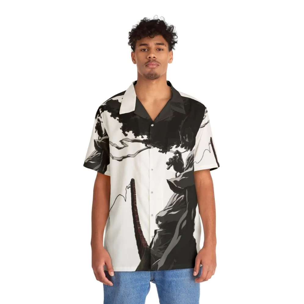 Afro Samurai Inspired Kawaii Hawaiian Shirt