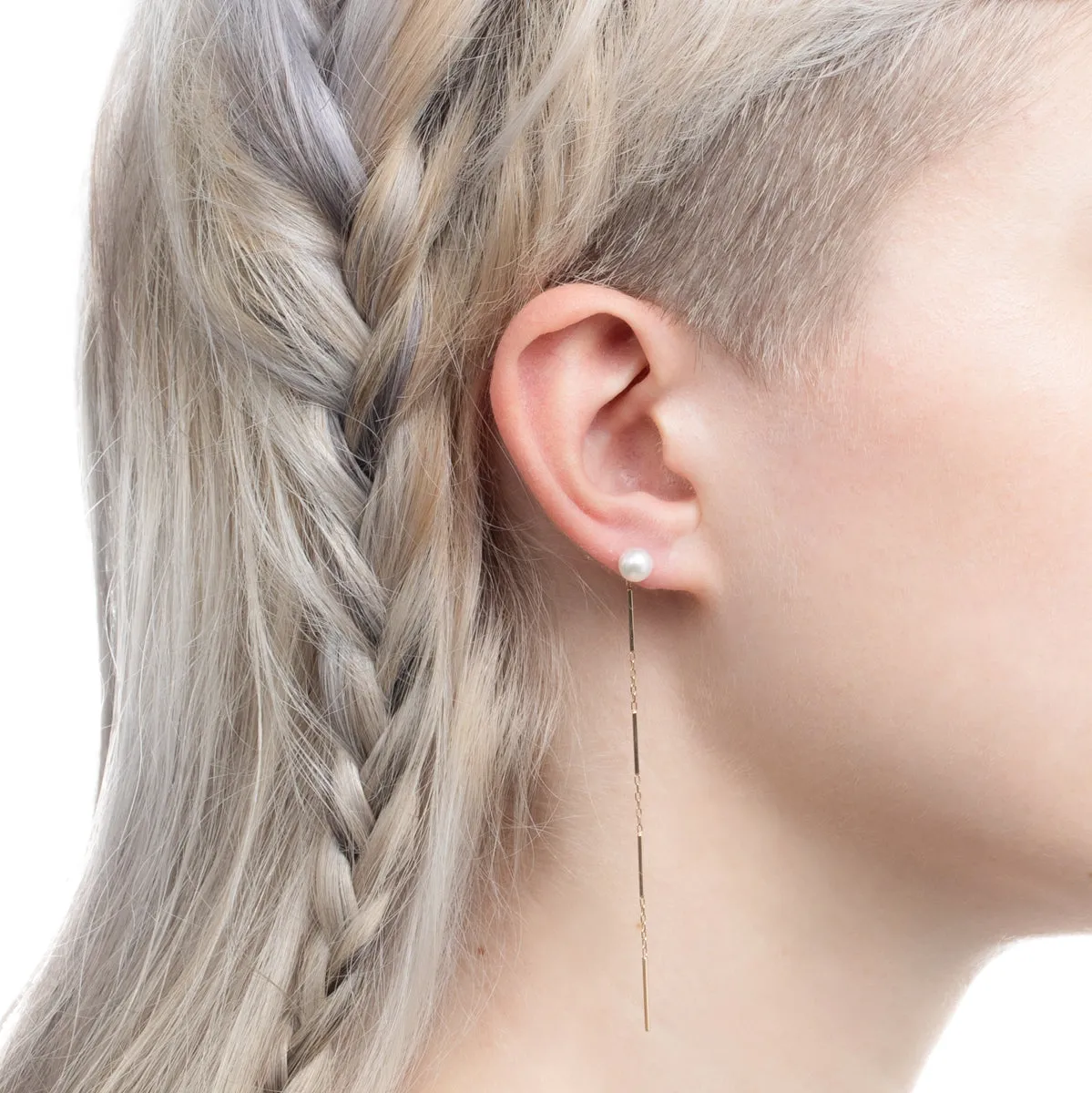 Akoya Pearl Chain Earring