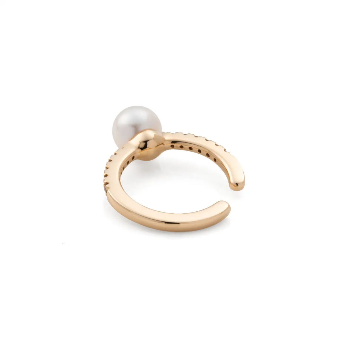 Akoya Pearl Diamond Ear Cuff