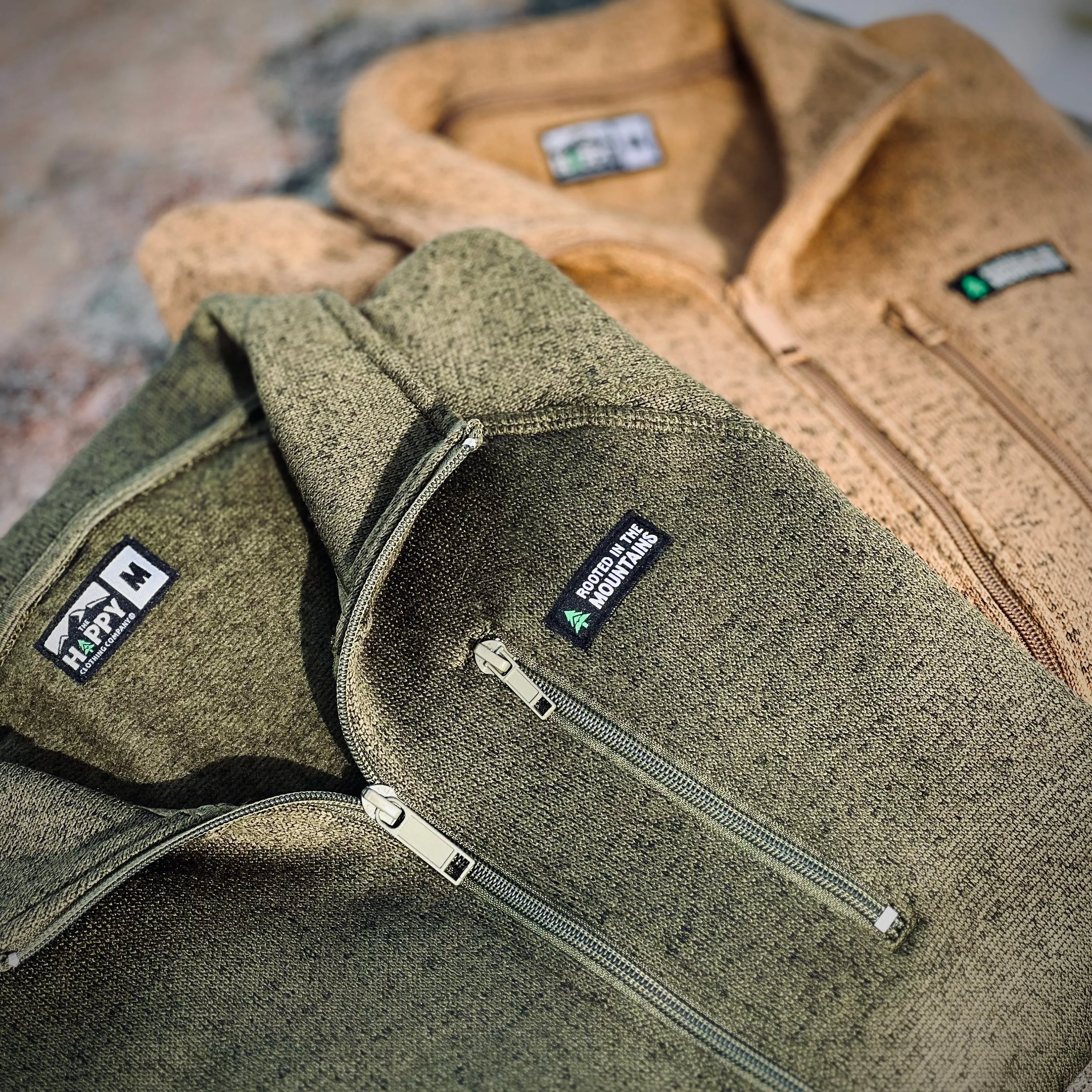 Alpine Knit Full Zip Jacket w / Rooted In The Mountains Label