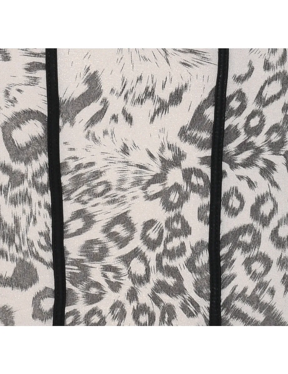 Animal Print Bodycon Dress - XS