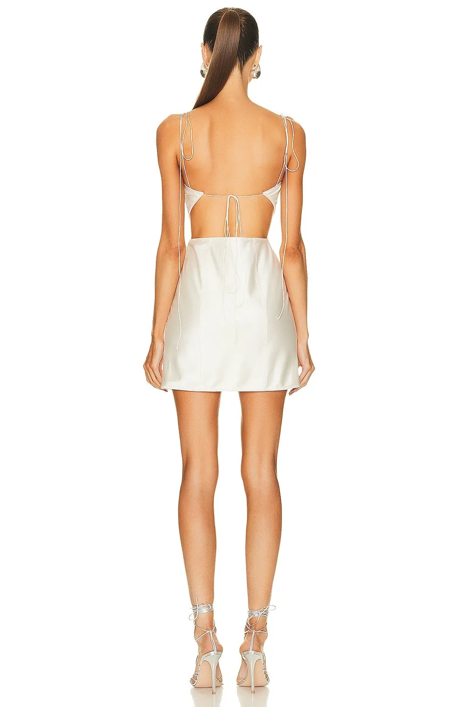Anna October Vivienne mini dress, ivory