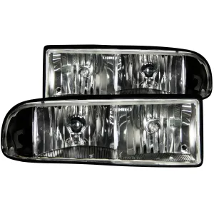 Anzo Crystal Headlights Chevy Blazer S10 / S10 (98-05) Black or Chrome Housing