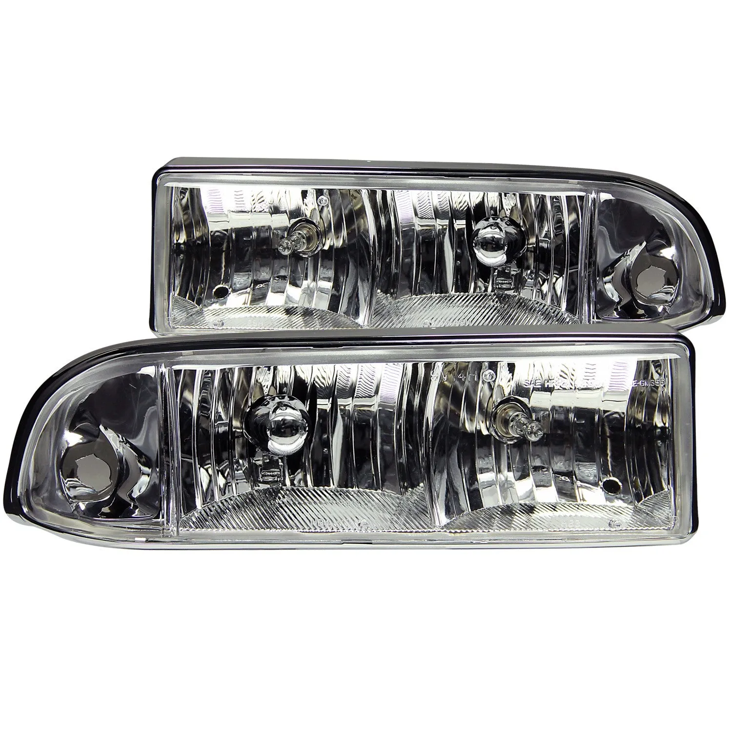 Anzo Crystal Headlights Chevy Blazer S10 / S10 (98-05) Black or Chrome Housing