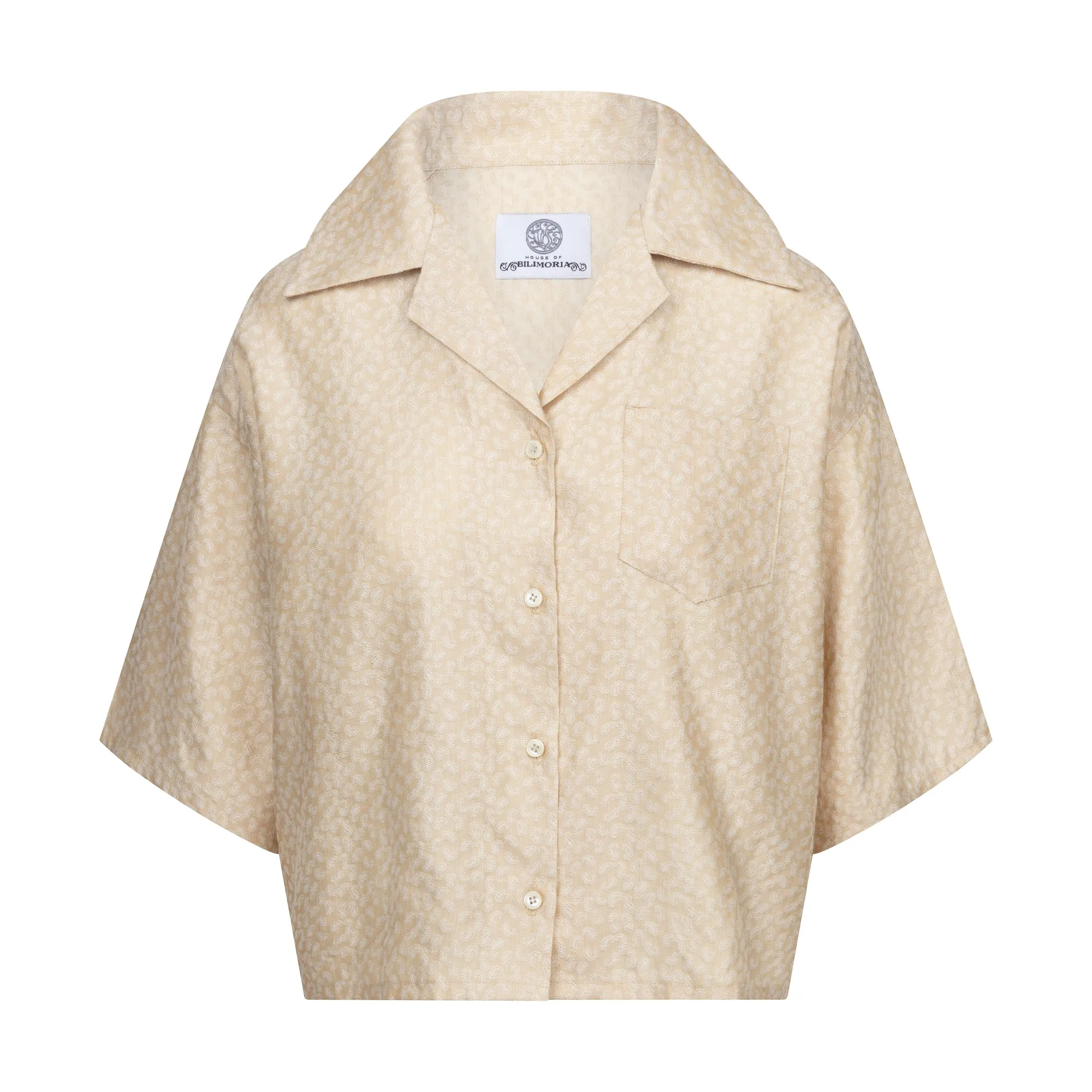 Archway Shirt: White Paisley