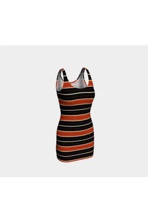 Autumn Rust Bodycon Dress