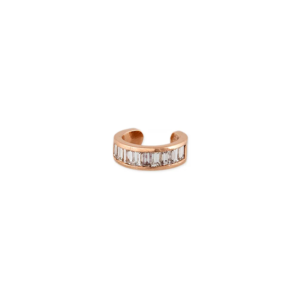 BAGUETTE DIAMOND EAR CUFF