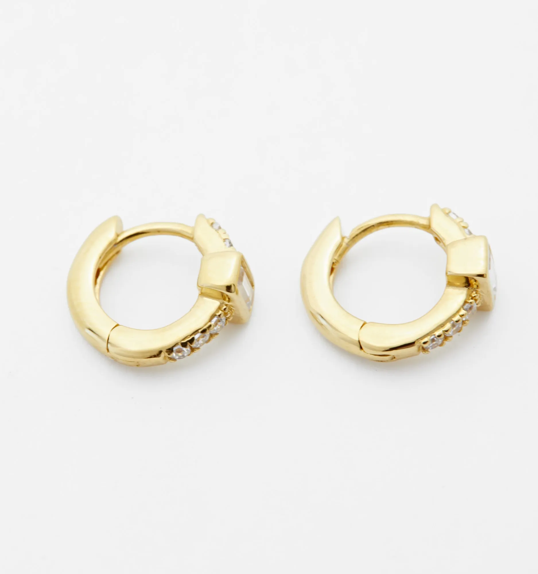 Baguette Hoop Earrings