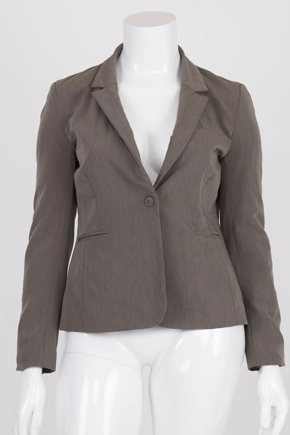 Barkins Grey Single Button Front Blazer 14