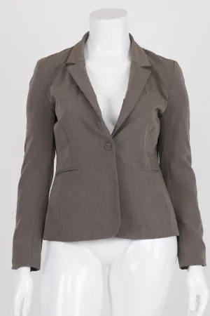 Barkins Grey Single Button Front Blazer 14