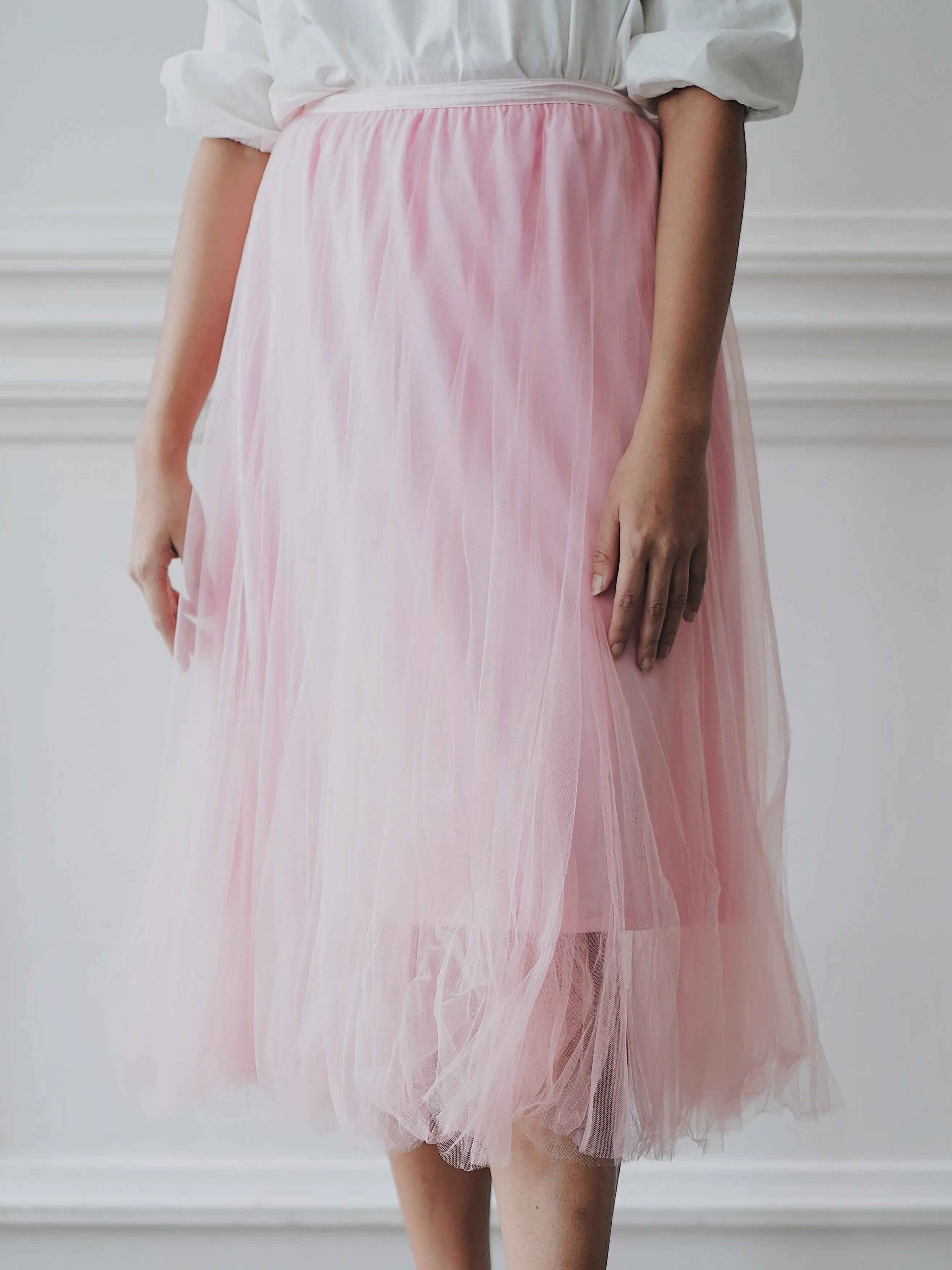 Basic Tulle Skirt - Pink