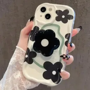 Beautiful Floral Flower Holder Stand Phone Case for Samsung Galaxy