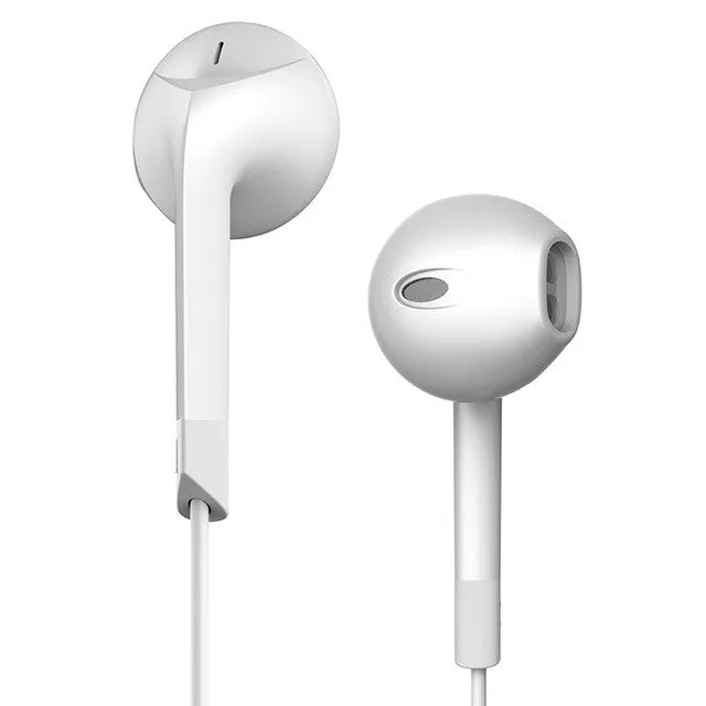 Black and White Earphones
