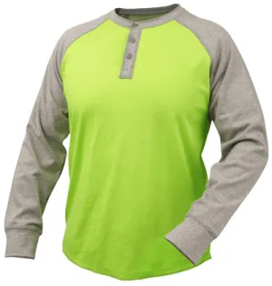 Black Stallion Flame Resistant 7 oz. Cotton Jersey Henley TF2520-GL
