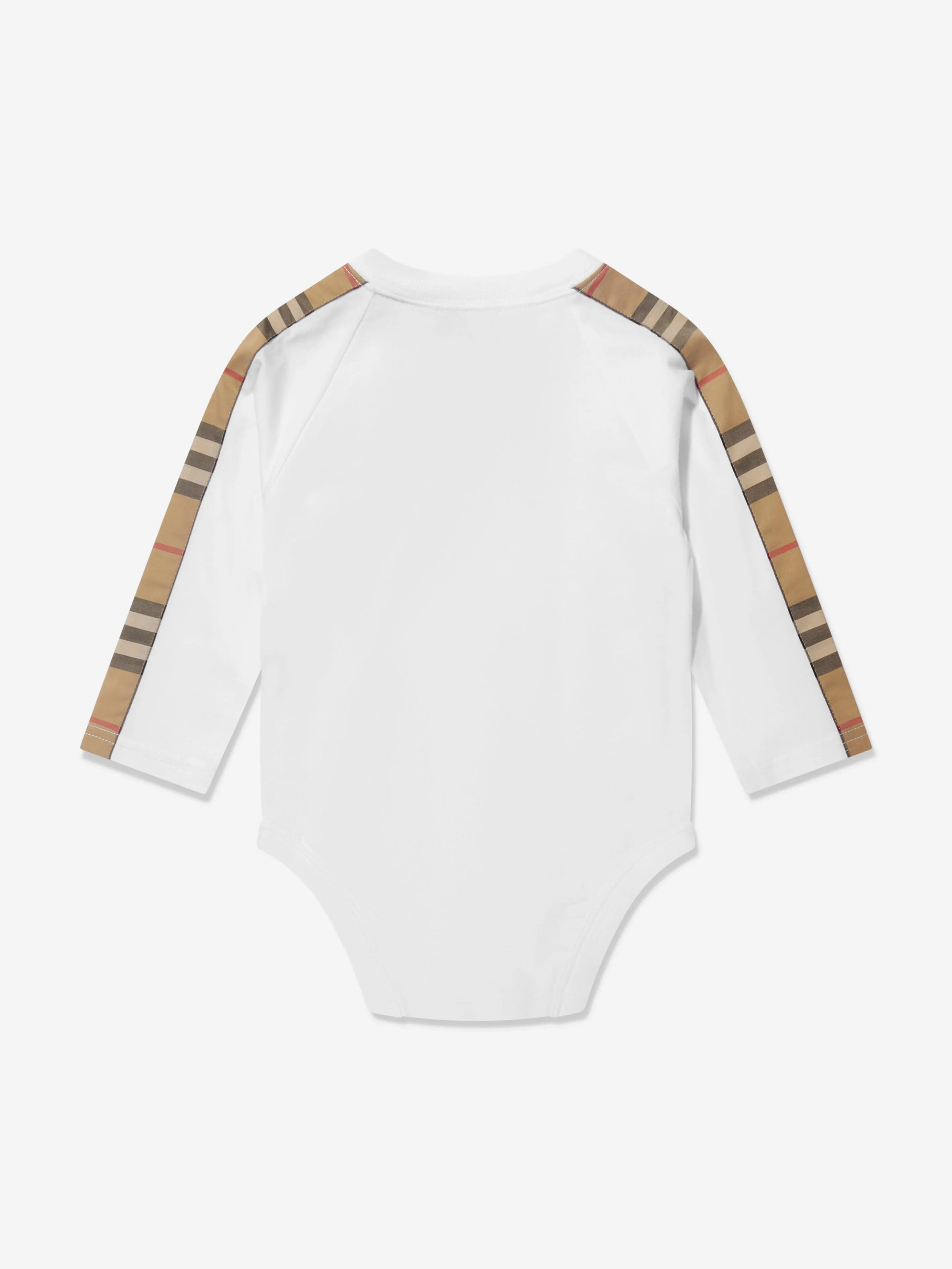 Burberry Baby Long Sleeve Rumi Bodysuit In White
