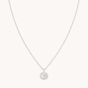 Cancer Zodiac Pendant Necklace in Silver