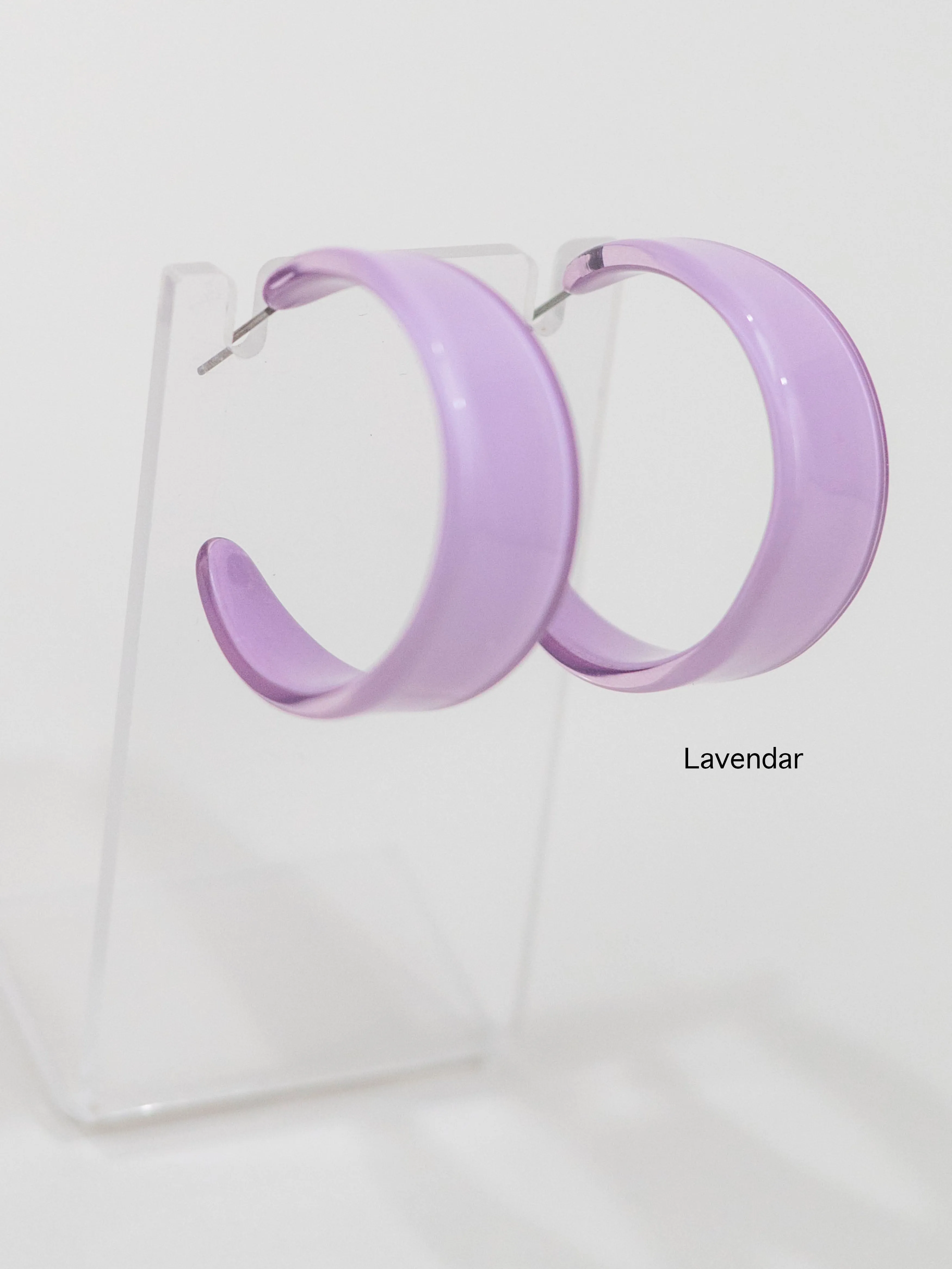 Chunky Resin Hoops