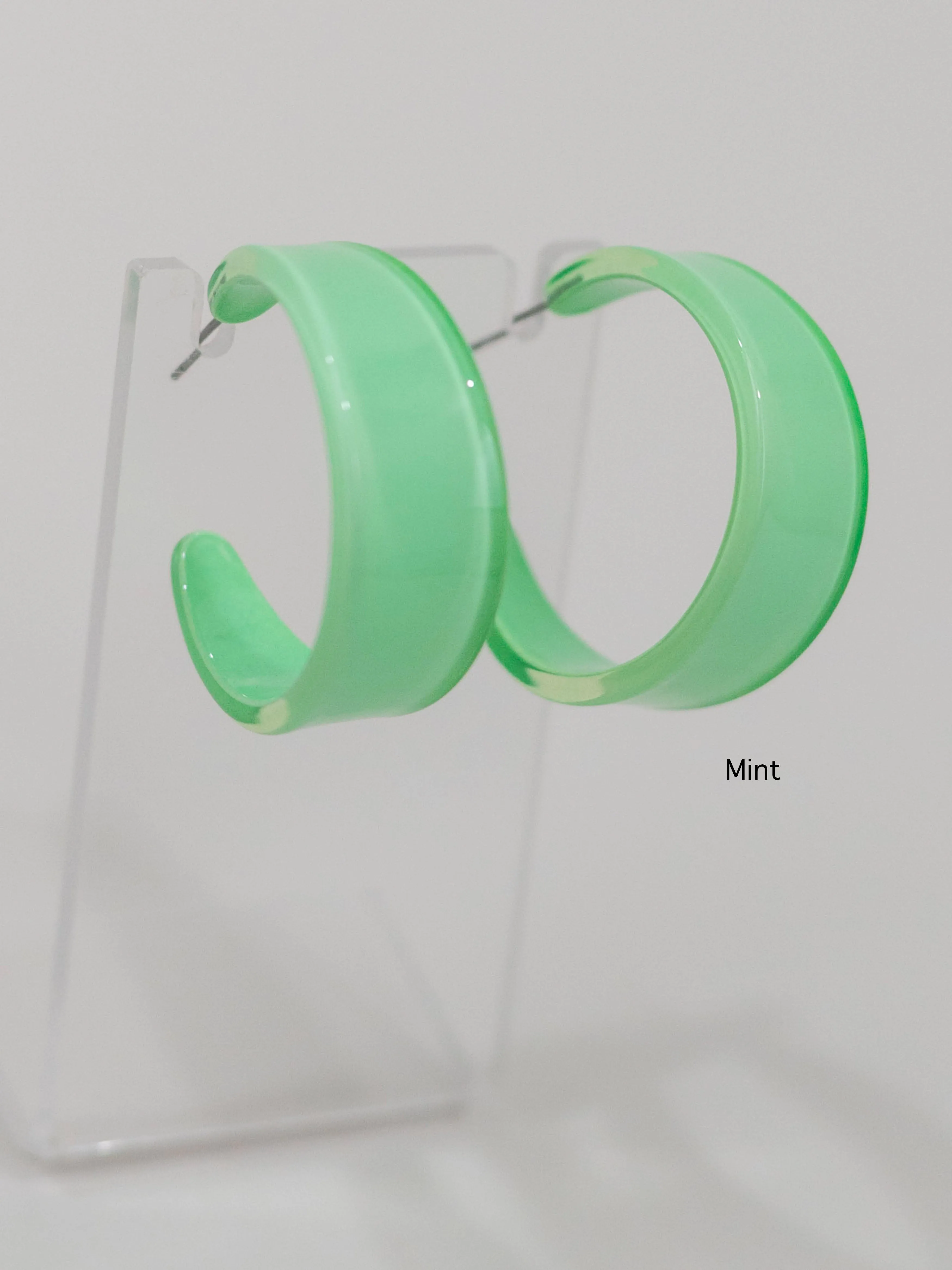 Chunky Resin Hoops