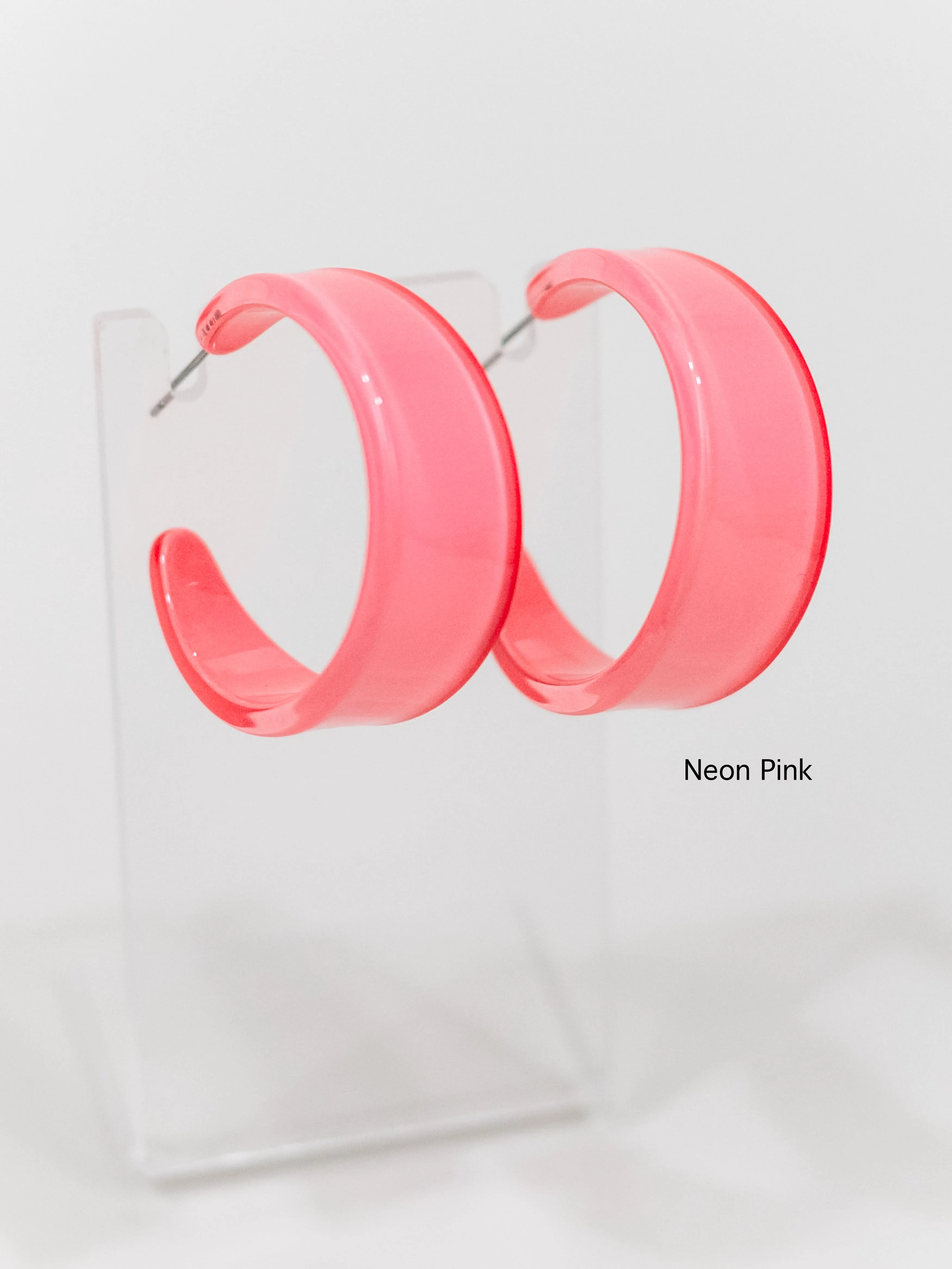 Chunky Resin Hoops