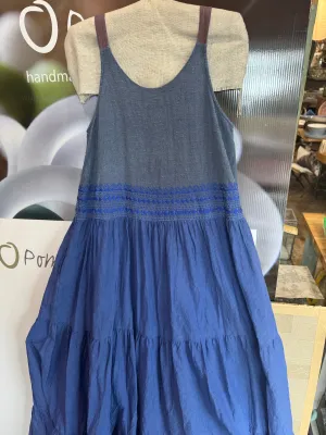 Cobalt tier maxi dress