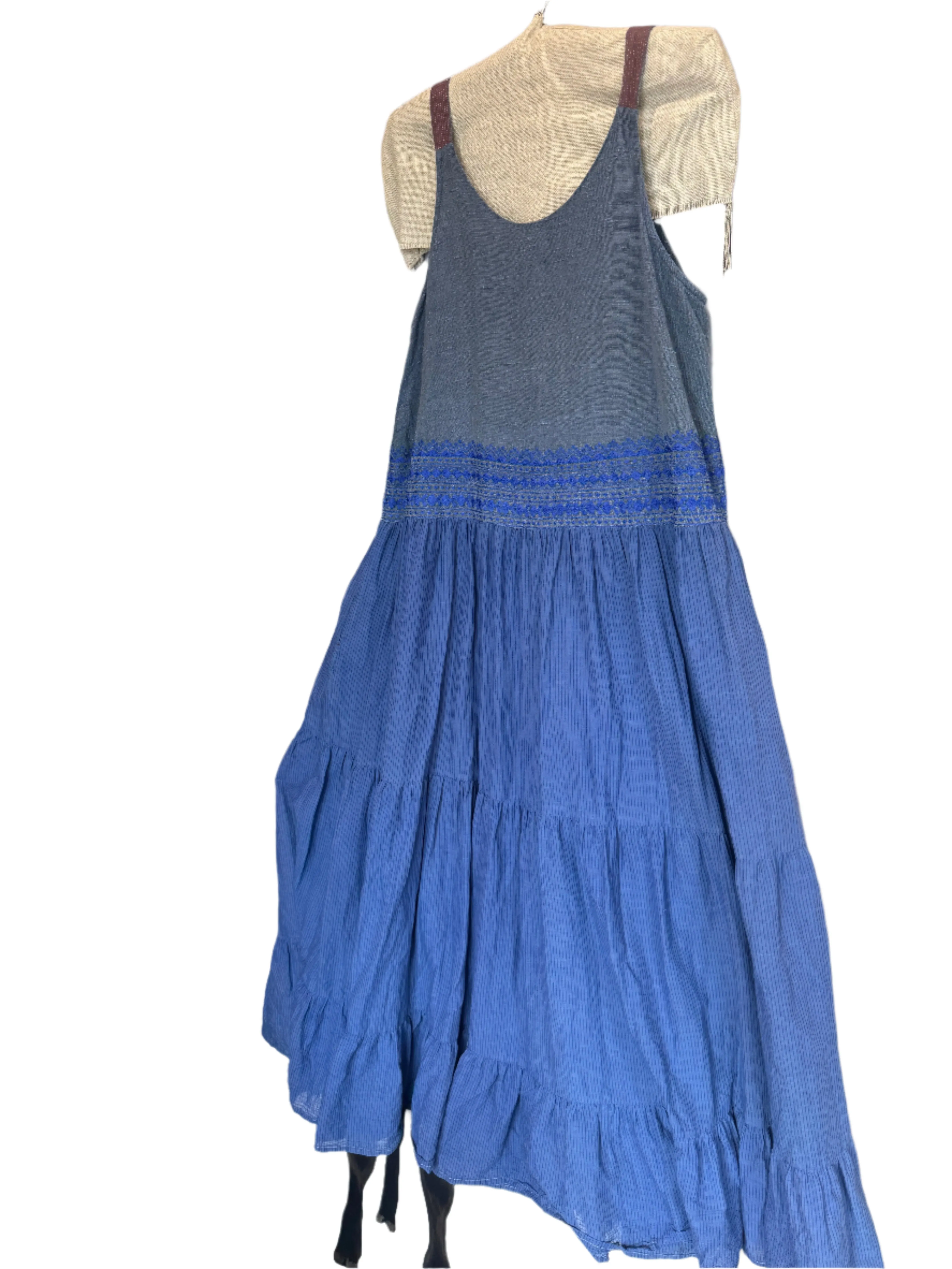 Cobalt tier maxi dress