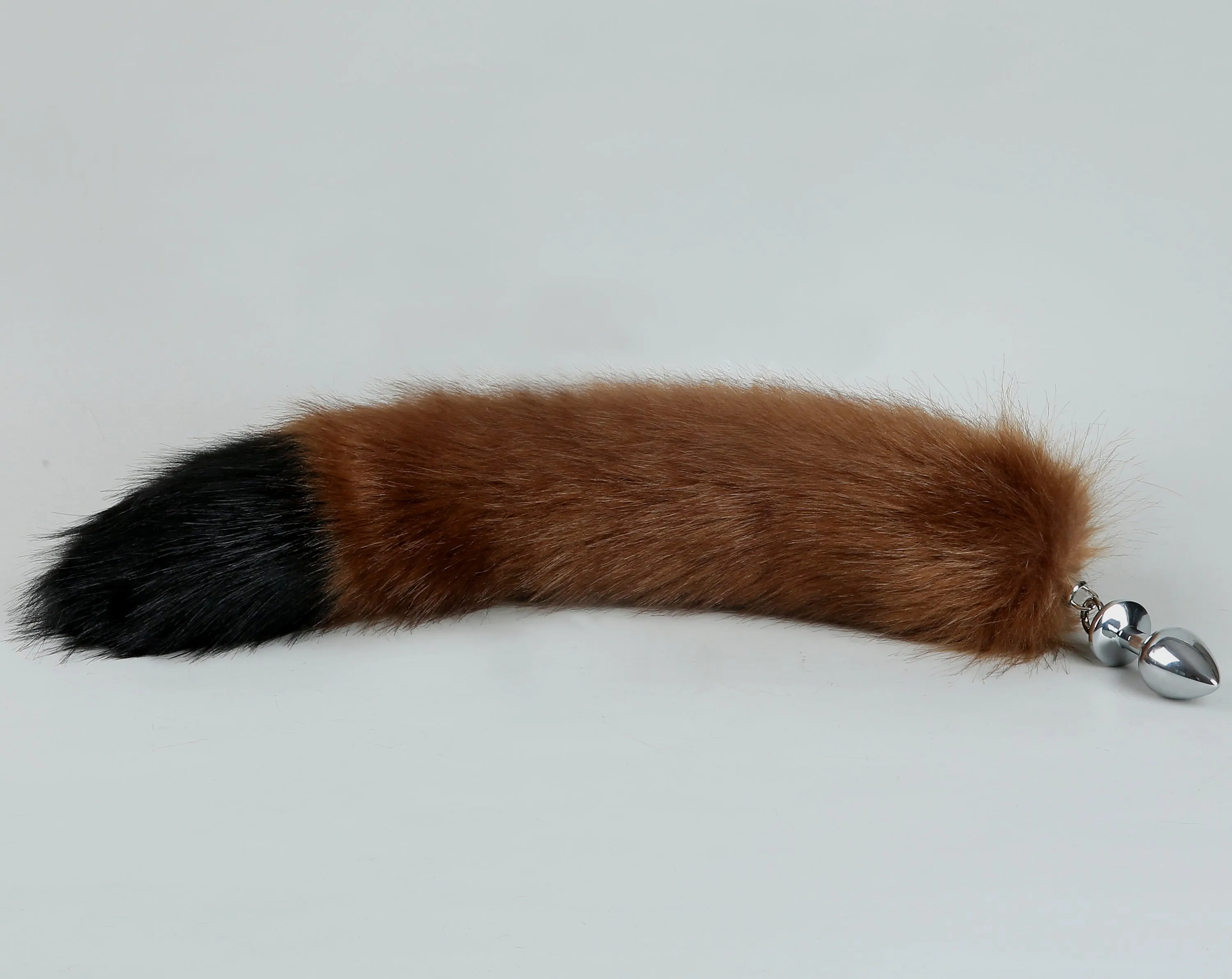 coffee black fox tail plug and ear set fox ear wolf tail butt plug tail buttplug petplay sextoy detach anal plug tail kittenplay ear