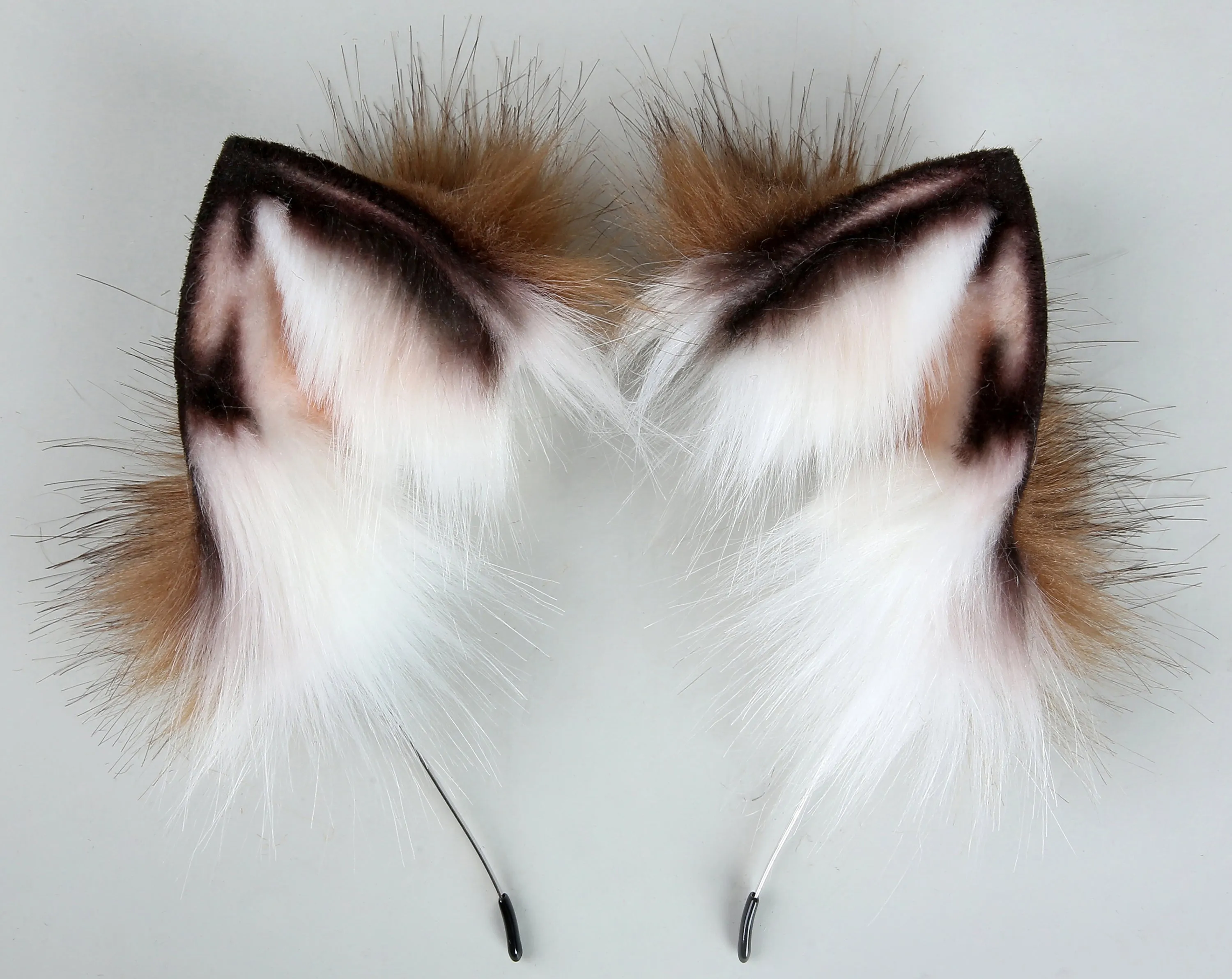 coffee black fox tail plug and ear set fox ear wolf tail butt plug tail buttplug petplay sextoy detach anal plug tail kittenplay ear