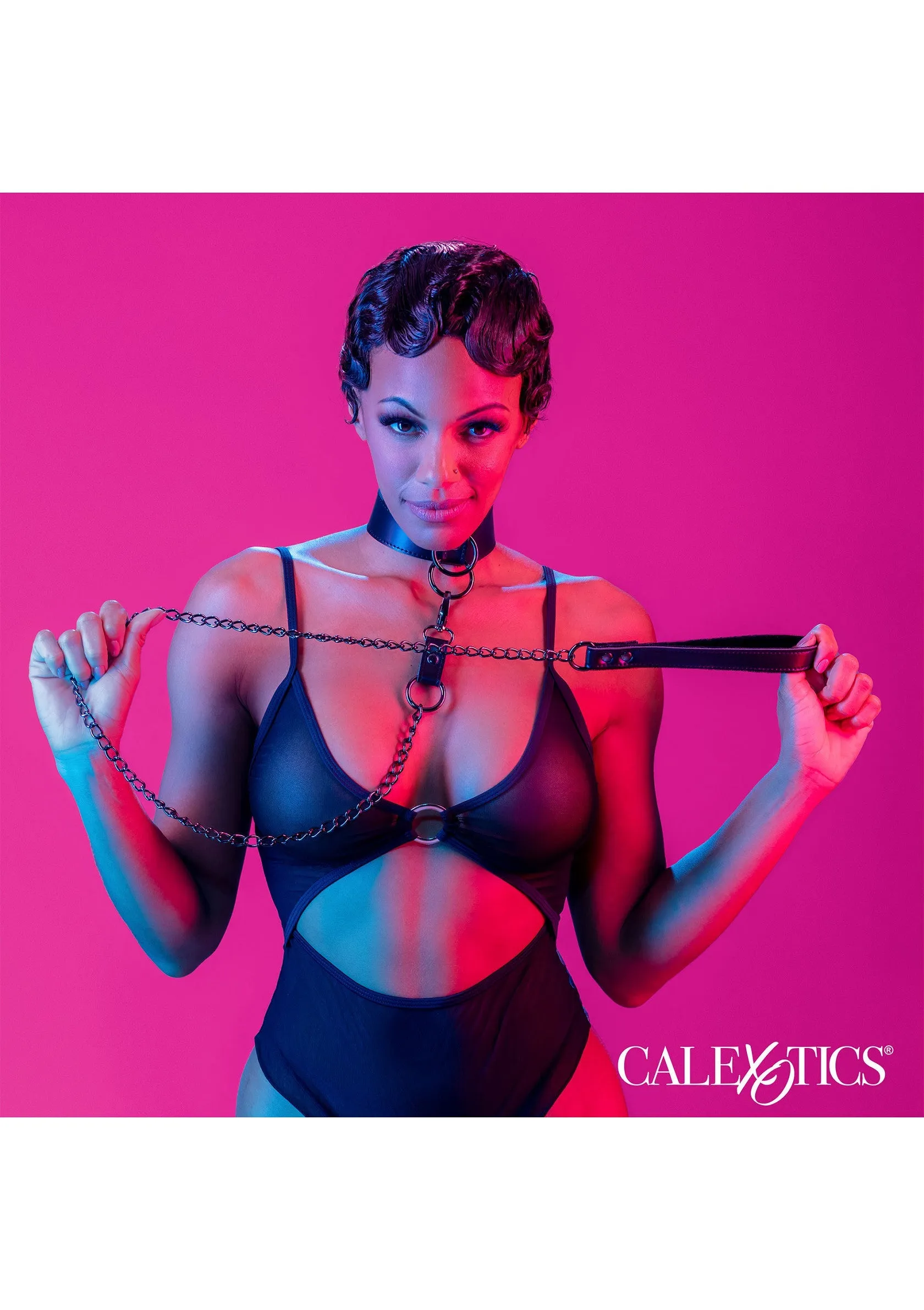 Collar With Chain Leash