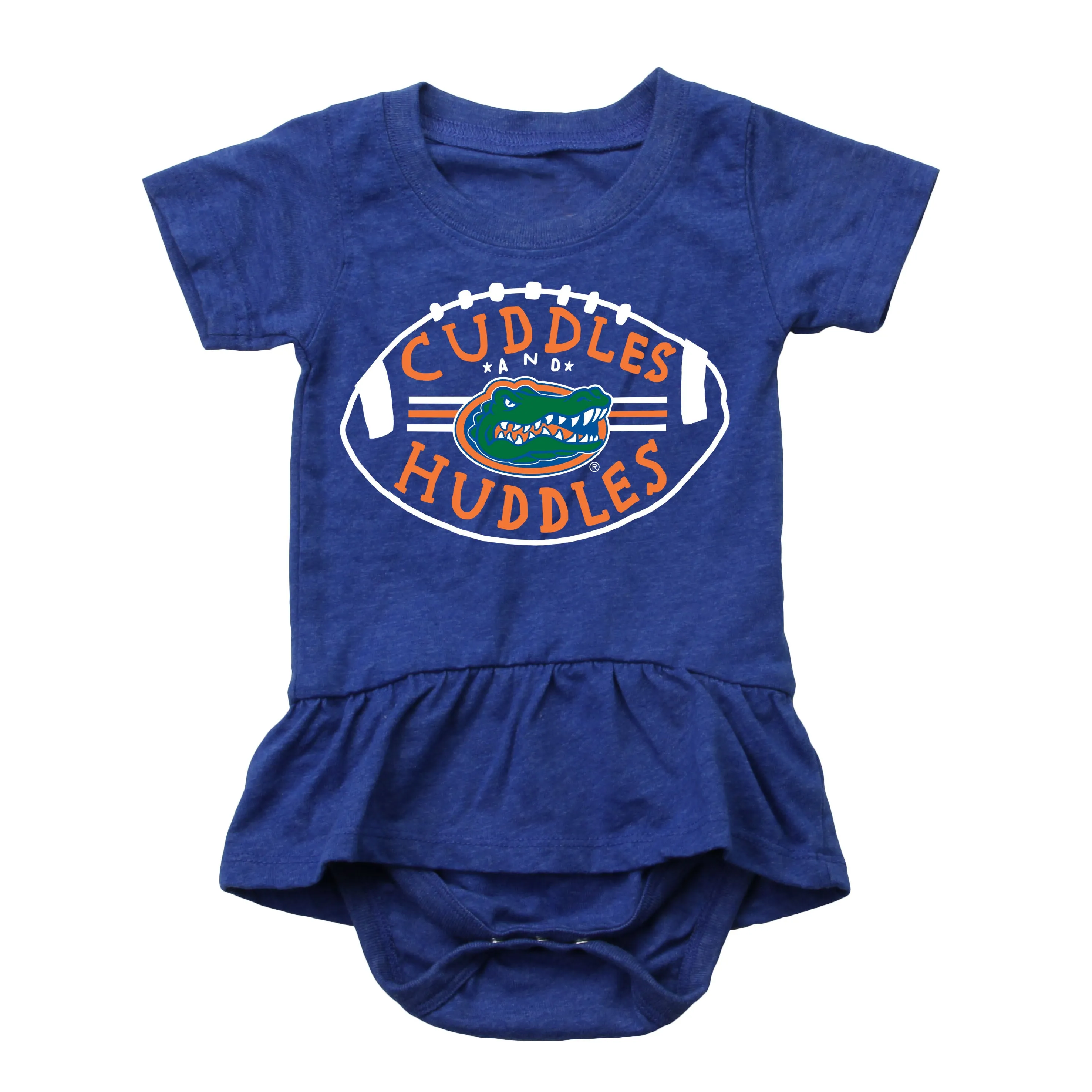 Cuddles and Gators Huddles Baby Girl Skirted Bodysuit