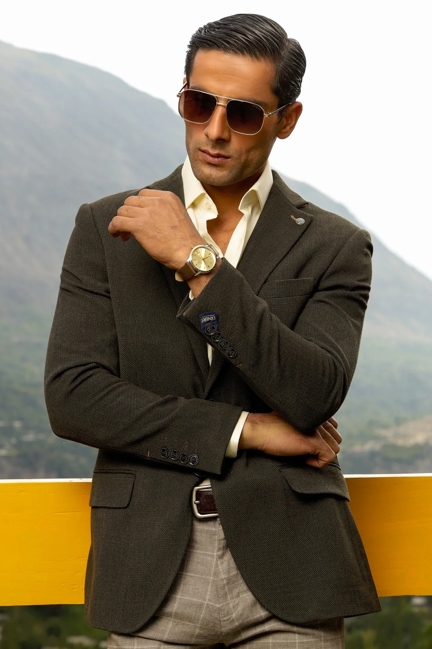 Dark Green Blazer for Men