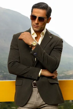 Dark Green Blazer for Men