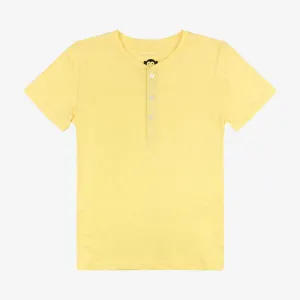 Day Party Henley | Pale Yellow
