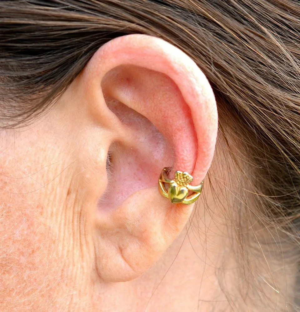 Ear Cuff Claddagh - Gold