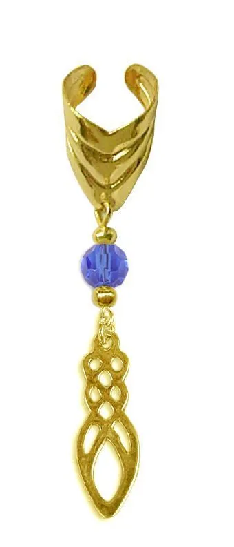 Ear Cuff With Charm Celtic Power - Gold