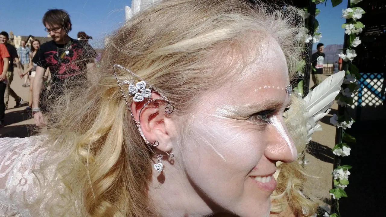 Elf Cuff Rose - Silver